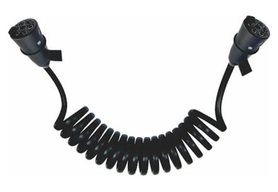 【専用☆⑩】 CHICOTE ELETRICO ESPIRAL 7 POLOS 2 TOMADAS MACHO 6,5M - DNI8346