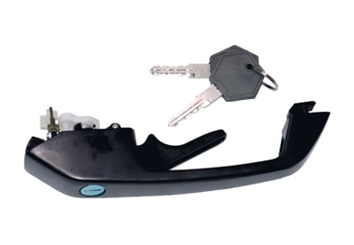 MACANETA EXTERNA PORTA PRETA C/ CHAVE LE - 1306975